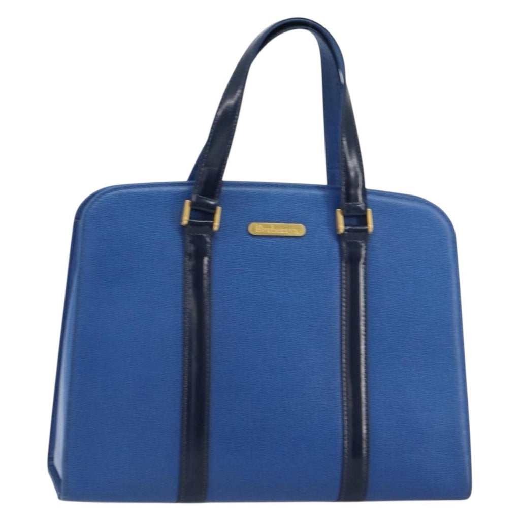 Burberry Vintage Handbag Leather Blue Leather Handbag (Authentic Pre-Loved)