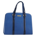Burberry Vintage Handbag Leather Blue Leather Handbag (Authentic Pre-Loved)