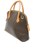 Celine Macadam Handbag Macadam With Leather Brown Pvc Handbag (Authentic Pre-Loved)