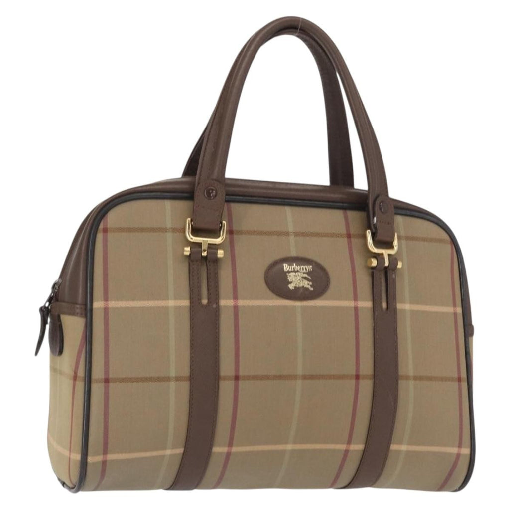 Burberry Nova Handbag Canvas Beige Canvas Handbag (Authentic Pre-Loved)
