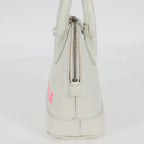 Balenciaga Logo Ville Bag Leather White Leather Handbag (Authentic Pre-Loved)