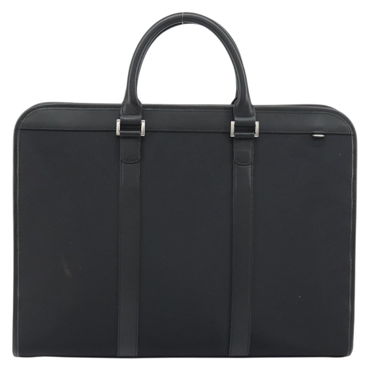 Burberry Black Label Business Bag Nylon Black Nylon Handbag (Authentic Pre-Loved)