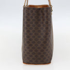 Celine Vintage Macadam Handbag Canvas And Leather Brown Canvas Handbag (Authentic Pre-Loved)