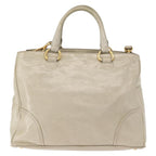 Prada Tote Vitello Daino Vitello Daino Beige Leather Handbag (Authentic Pre-Loved)