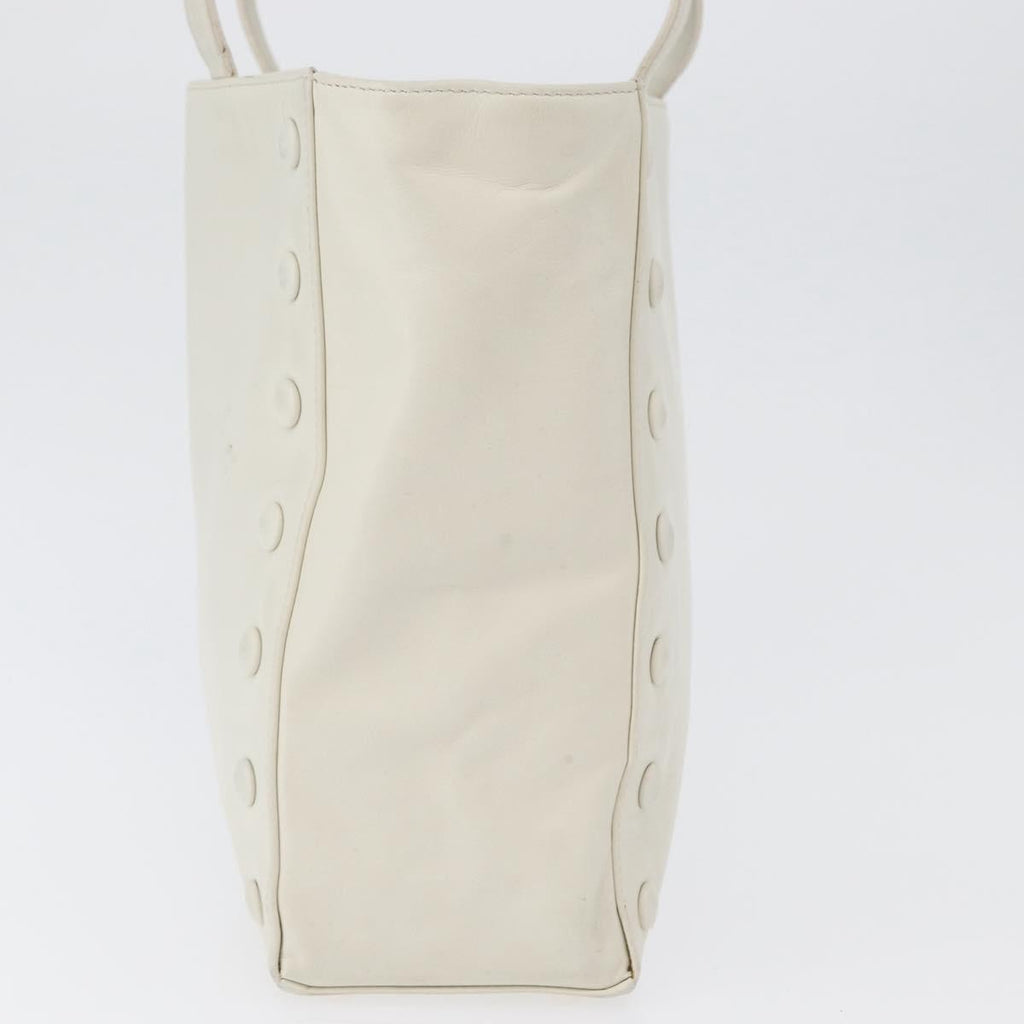 Celine Handbag Leather White Leather Handbag (Authentic Pre-Loved)