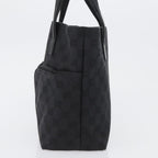 Gucci Double Pocket Tote Gg Canvas Black Canvas Handbag (Authentic Pre-Loved)