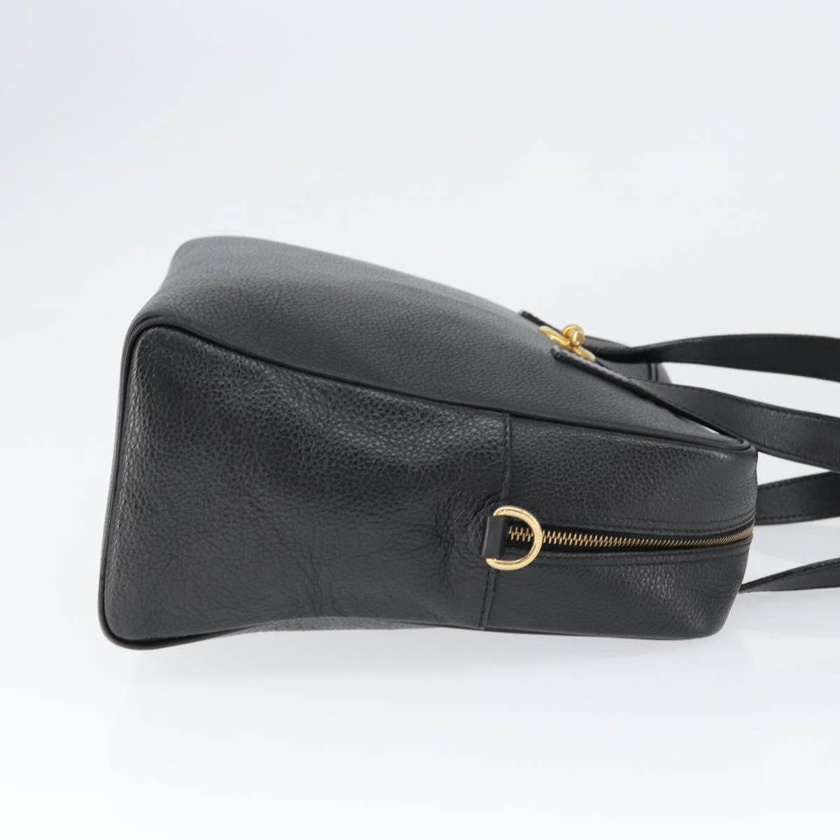 Celine Handbag Leather Black Leather Handbag (Authentic Pre-Loved)