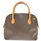 Celine Macadam Handbag Macadam With Leather Brown Pvc Handbag (Authentic Pre-Loved)