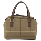 Burberry Nova Check Handbag Nova Check Canvas Brown Canvas Handbag (Authentic Pre-Loved)