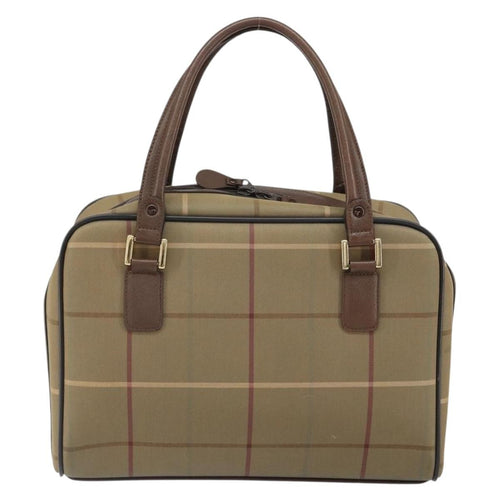 Burberry Nova Check Handbag Nova Check Canvas Brown Canvas Handbag (Authentic Pre-Loved)