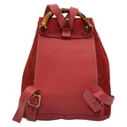 Gucci Gucci Bamboo Backpack Daim Red Suede Backpack Bag (Authentic Pre-Loved)