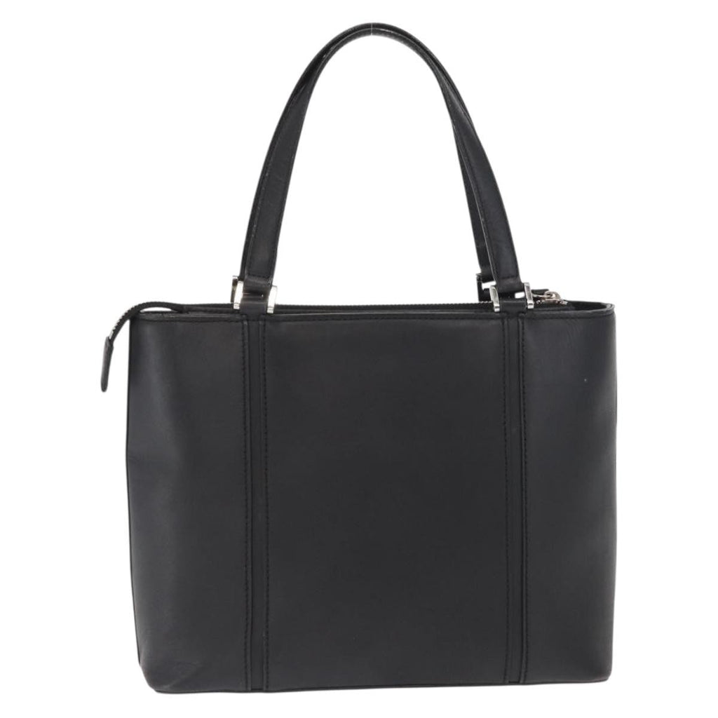 Burberry Vintage Handbag Leather Black Leather Handbag (Authentic Pre-Loved)