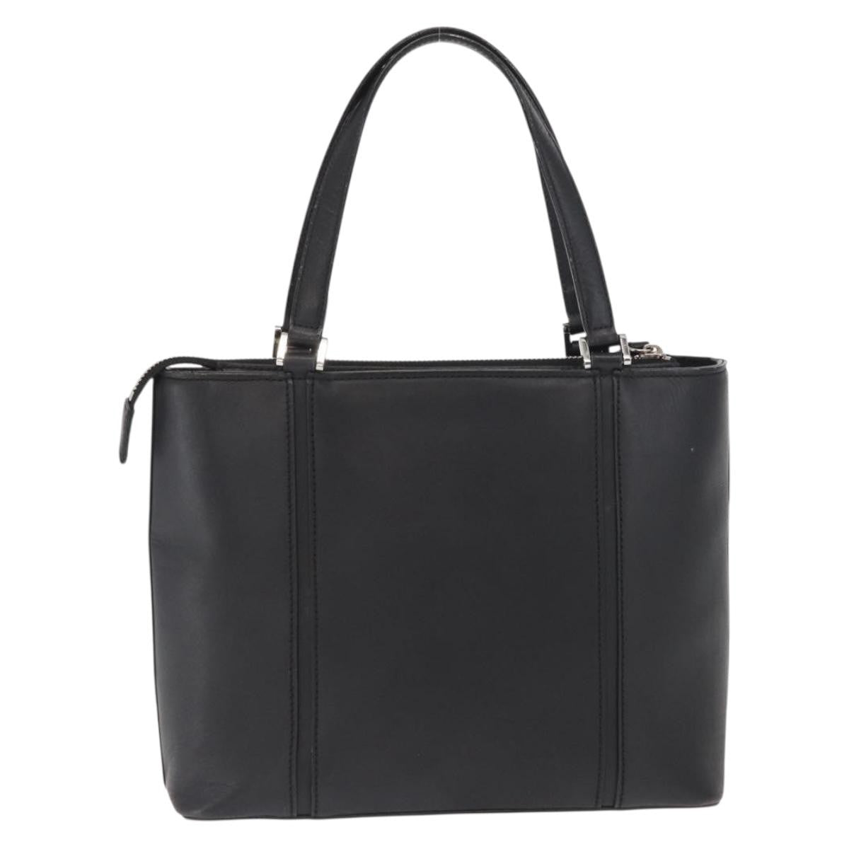 Burberry Vintage Handbag Leather Black Leather Handbag (Authentic Pre-Loved)