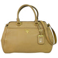 Prada Vintage Handbag Leather Beige Leather Handbag (Authentic Pre-Loved)