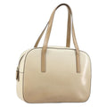 Prada Re-Edition 1995 Handbag Patent Leather Beige Patent_Leather Handbag (Authentic Pre-Loved)