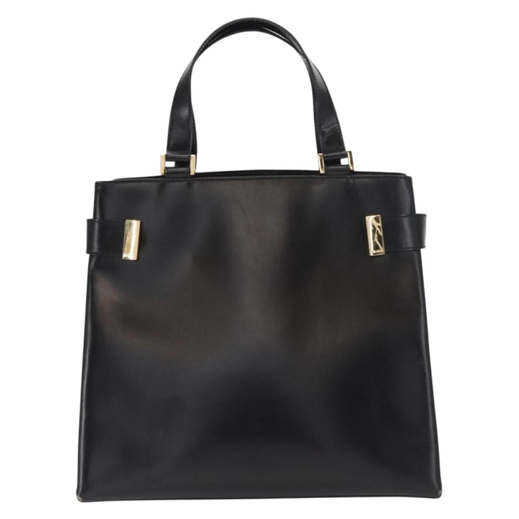 Gucci Vintage Handbag Leather Black Leather Handbag (Authentic Pre-Loved)