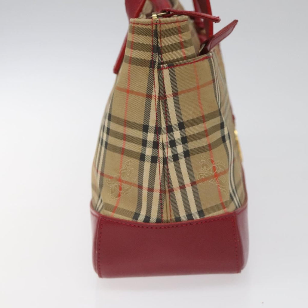 Burberry Nova Check Handbag Nova Check Canvas And Leather Beige Canvas Handbag (Authentic Pre-Loved)