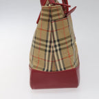 Burberry Nova Check Handbag Nova Check Canvas And Leather Beige Canvas Handbag (Authentic Pre-Loved)