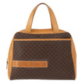 Celine Vintage Macadam Handbag Canvas And Leather Brown Canvas Handbag (Authentic Pre-Loved)
