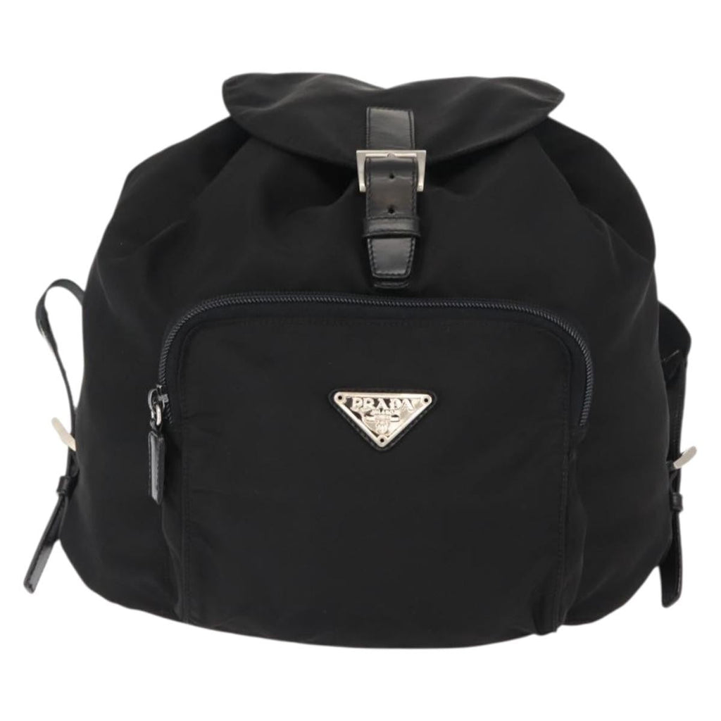 Prada Front Pocket Backpack Tessuto Black Nylon Backpack Bag (Authentic Pre-Loved)