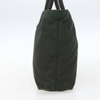 Prada Vintage Zip Handbag Tessuto Khaki Nylon Handbag (Authentic Pre-Loved)