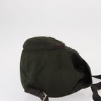 Prada Front Pocket Backpack Tessuto Khaki Nylon Backpack Bag (Authentic Pre-Loved)