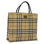 Burberry Nova Check Handbag Nova Check Canvas Beige Canvas Handbag (Authentic Pre-Loved)