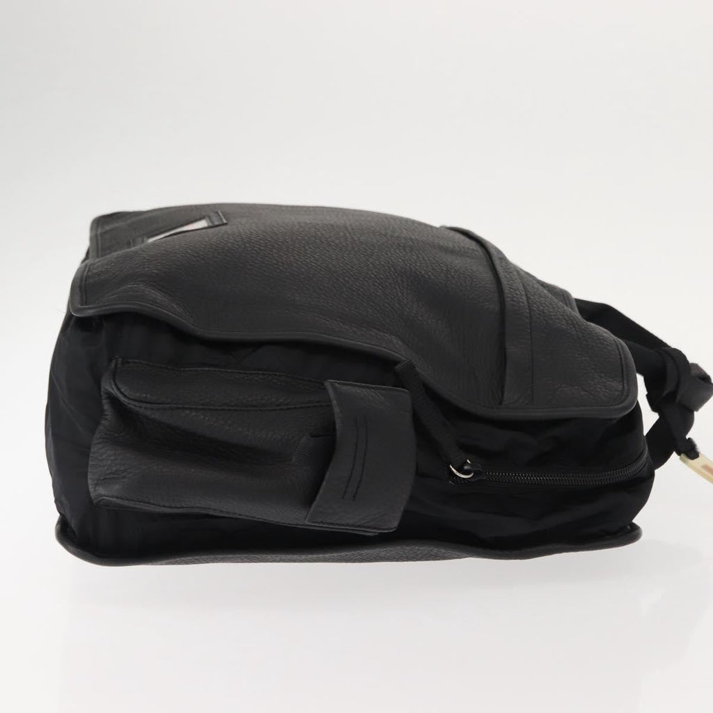 Prada Sport Briefcase Nylon And Leather Black Nylon Briefcase Bag (Authentic Pre-Loved)