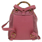 Gucci Gucci Bamboo Backpack Daim Pink Suede Backpack Bag (Authentic Pre-Loved)