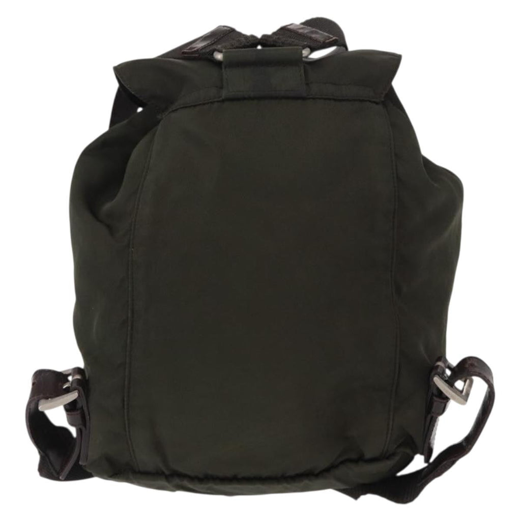 Prada Front Pocket Backpack Tessuto Khaki Nylon Backpack Bag (Authentic Pre-Loved)