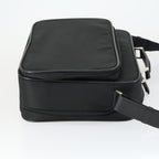 Prada Convertible Front Pocket Briefcase Tessuto With Saffiano Leather Black Nylon Briefcase Bag (Authentic Pre-Loved)