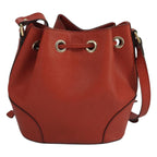Gucci Bright Bucket Bag Diamante Leather Orange Leather Bag (Authentic Pre-Loved)