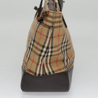 Burberry Nova Check Handbag Nova Check Canvas And Leather Beige Canvas Handbag (Authentic Pre-Loved)