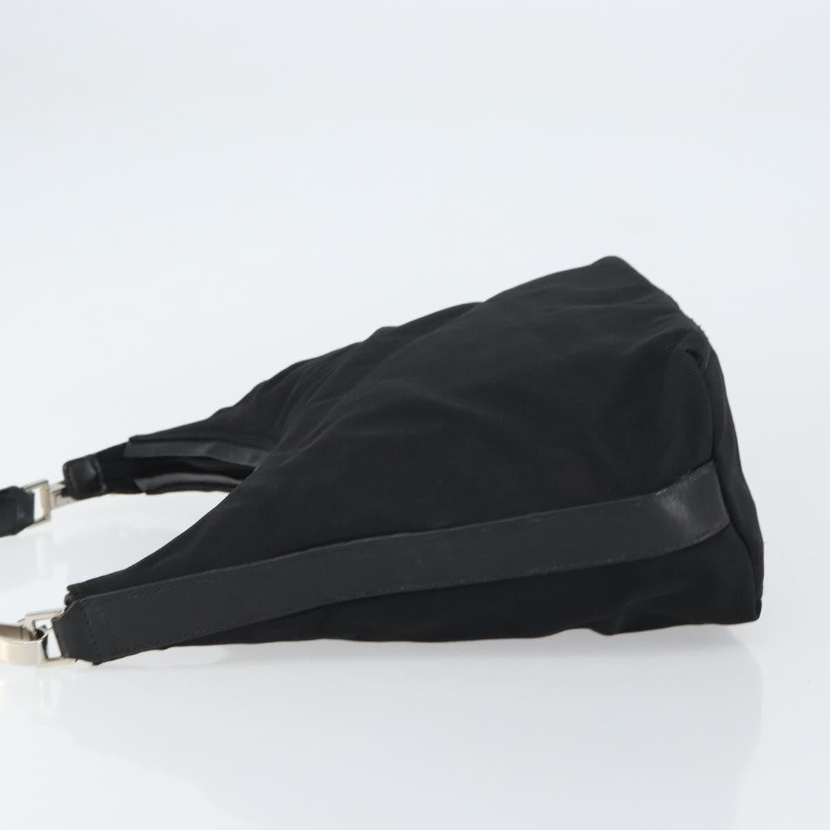 Gucci Zip Hobo Nylon Black Nylon Handbag (Authentic Pre-Loved)