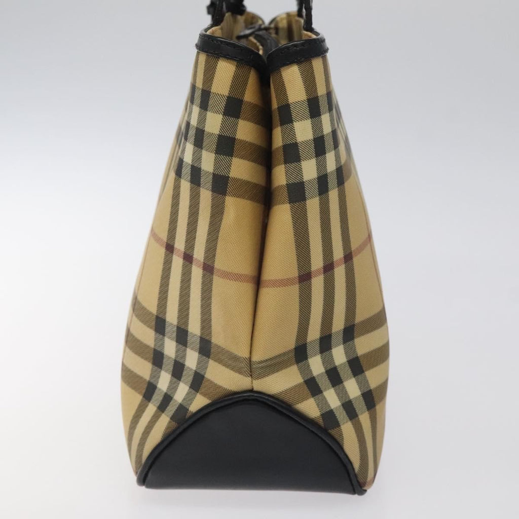 Burberry Nova Check Handbag Nova Check Canvas And Leather Beige Canvas Handbag (Authentic Pre-Loved)