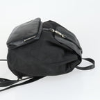 Gucci Vintage Jackie Backpack Gg Canvas Black Canvas Backpack Bag (Authentic Pre-Loved)