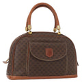 Celine Vintage Macadam Handbag Canvas And Leather Brown Canvas Handbag (Authentic Pre-Loved)