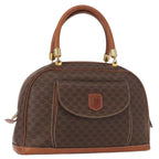 Celine Vintage Macadam Handbag Canvas And Leather Brown Canvas Handbag (Authentic Pre-Loved)