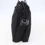 Prada Convertible Front Zip Briefcase Tessuto With Saffiano Leather Black Nylon Briefcase Bag (Authentic Pre-Loved)