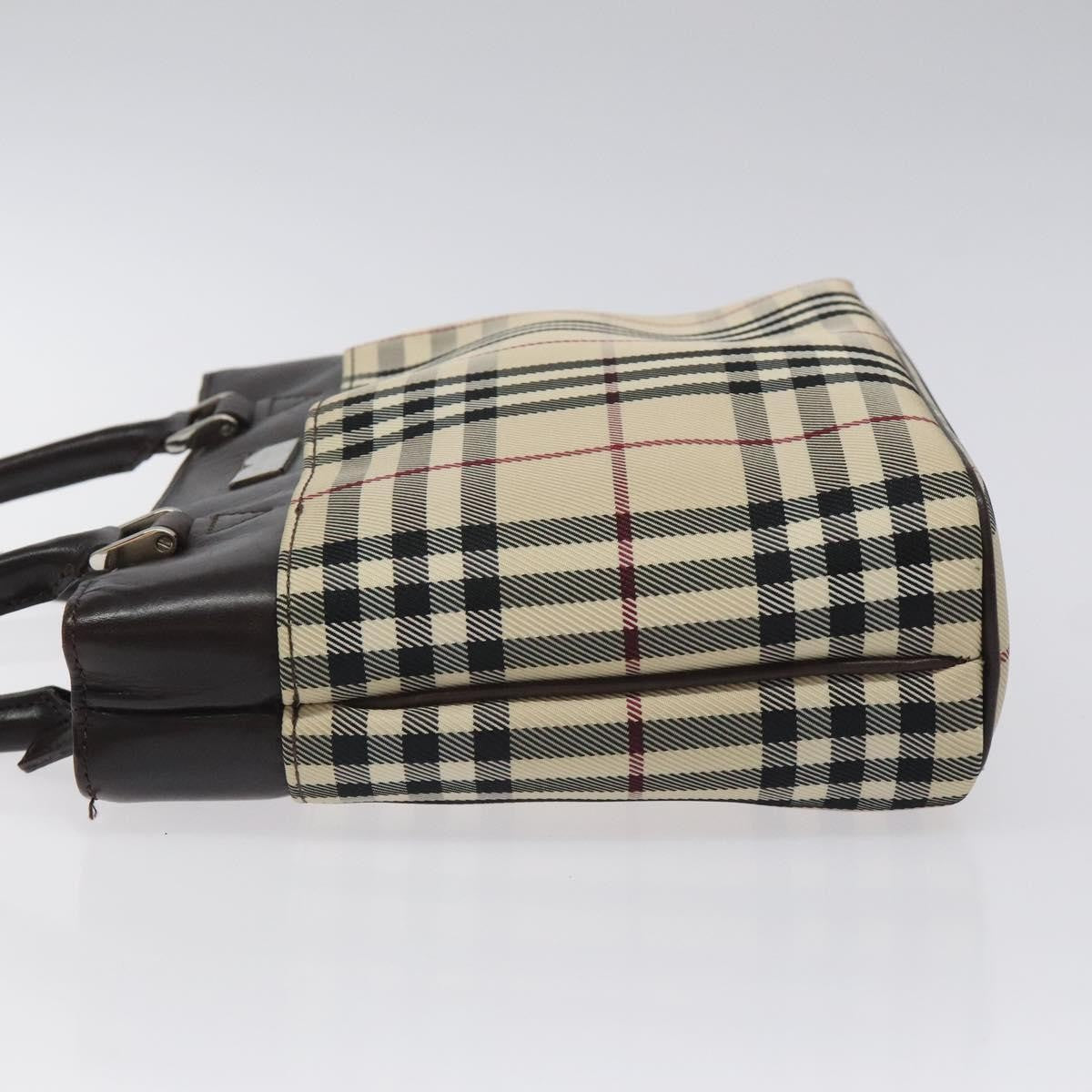 Burberry Nova Check Handbag Nova Check Canvas And Leather Beige Canvas Handbag (Authentic Pre-Loved)