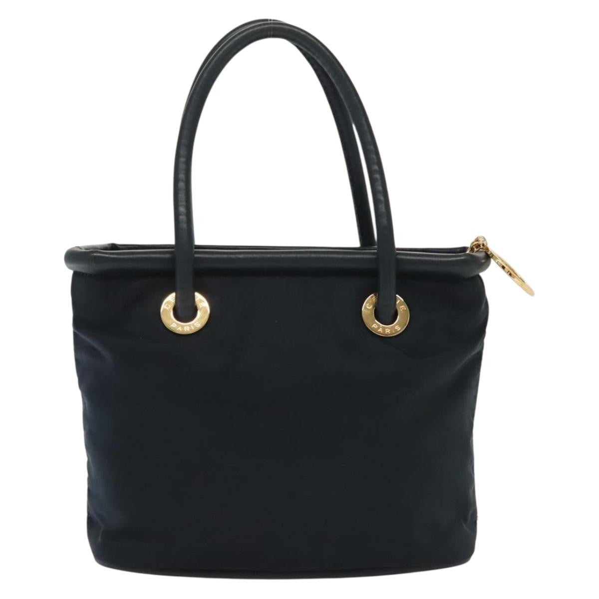 Celine Handbag Nylon Navy Nylon Handbag (Authentic Pre-Loved)