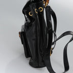 Gucci Vintage Bamboo Backpack Patent Black Patent_Leather Backpack Bag (Authentic Pre-Loved)