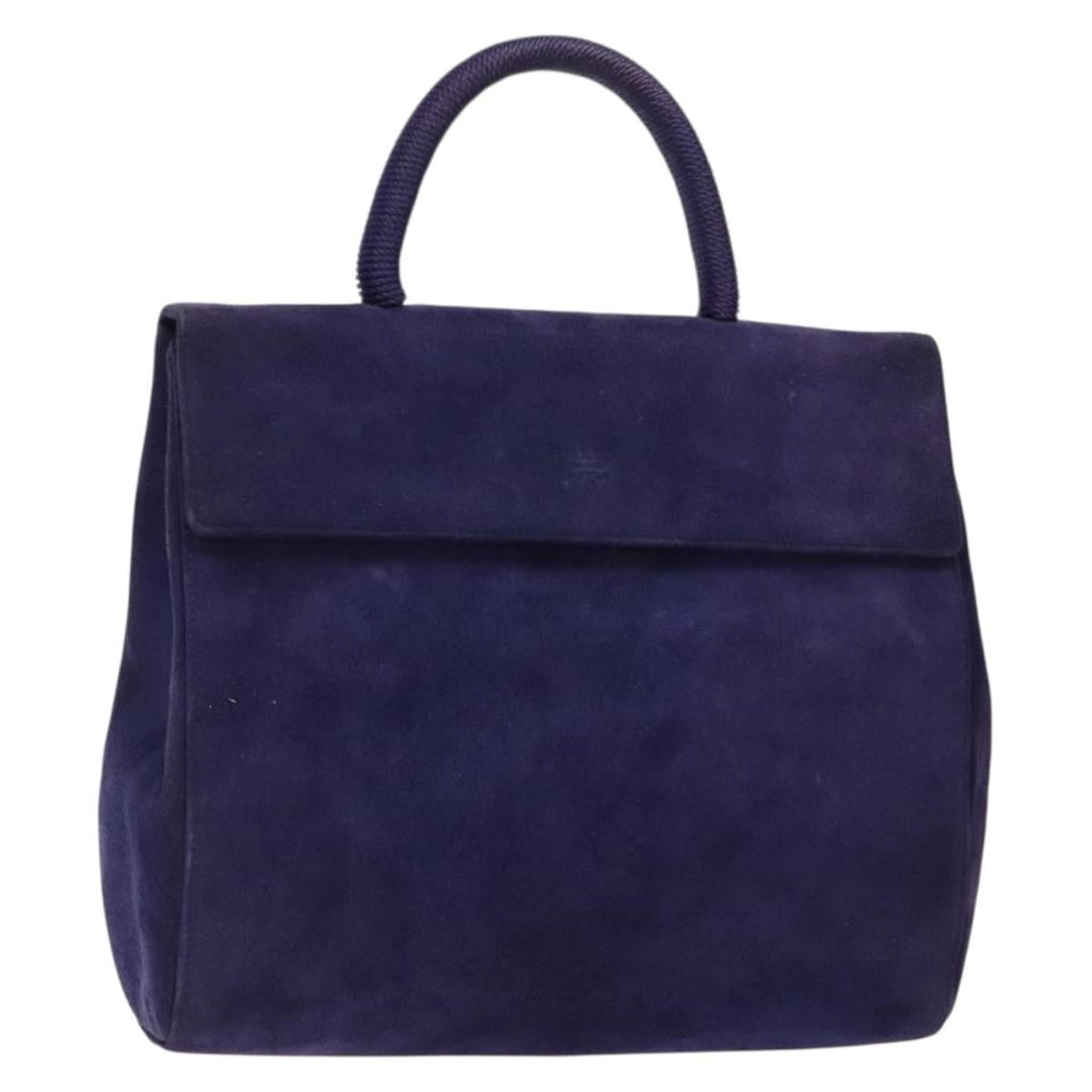 Prada Vintage Handbag Suede Purple Suede Handbag (Authentic Pre-Loved)