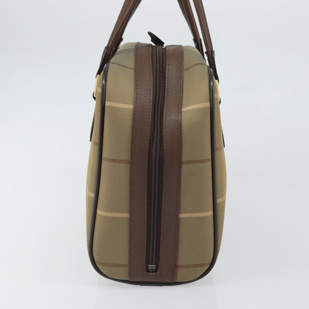Burberry Nova Check Handbag Nova Check Canvas Brown Canvas Handbag (Authentic Pre-Loved)