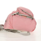 Prada Double Buckle Backpack Tessuto Pink Nylon Backpack Bag (Authentic Pre-Loved)