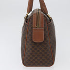 Celine Vintage Macadam Handbag Canvas And Leather Brown Canvas Handbag (Authentic Pre-Loved)