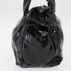 Gucci Hysteria Convertible Top Handle Bag Patent Black Patent_Leather Handbag (Authentic Pre-Loved)