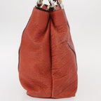 Gucci Vintage Bamboo Handle Bag Leather Red Leather Handbag (Authentic Pre-Loved)