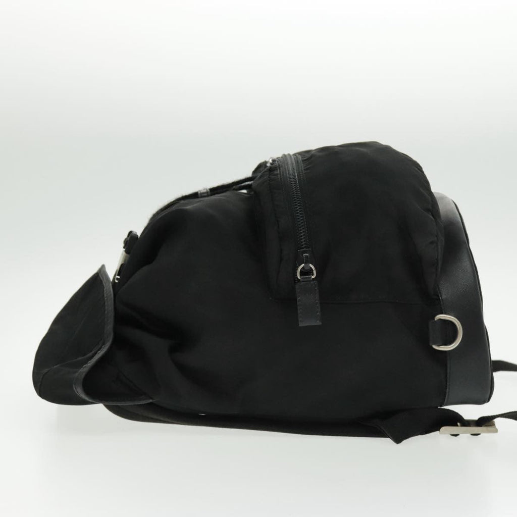 Prada Double Front Pocket Backpack Tessuto Black Nylon Backpack Bag (Authentic Pre-Loved)
