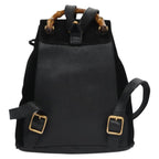 Gucci Gucci Bamboo Backpack Daim Black Suede Backpack Bag (Authentic Pre-Loved)